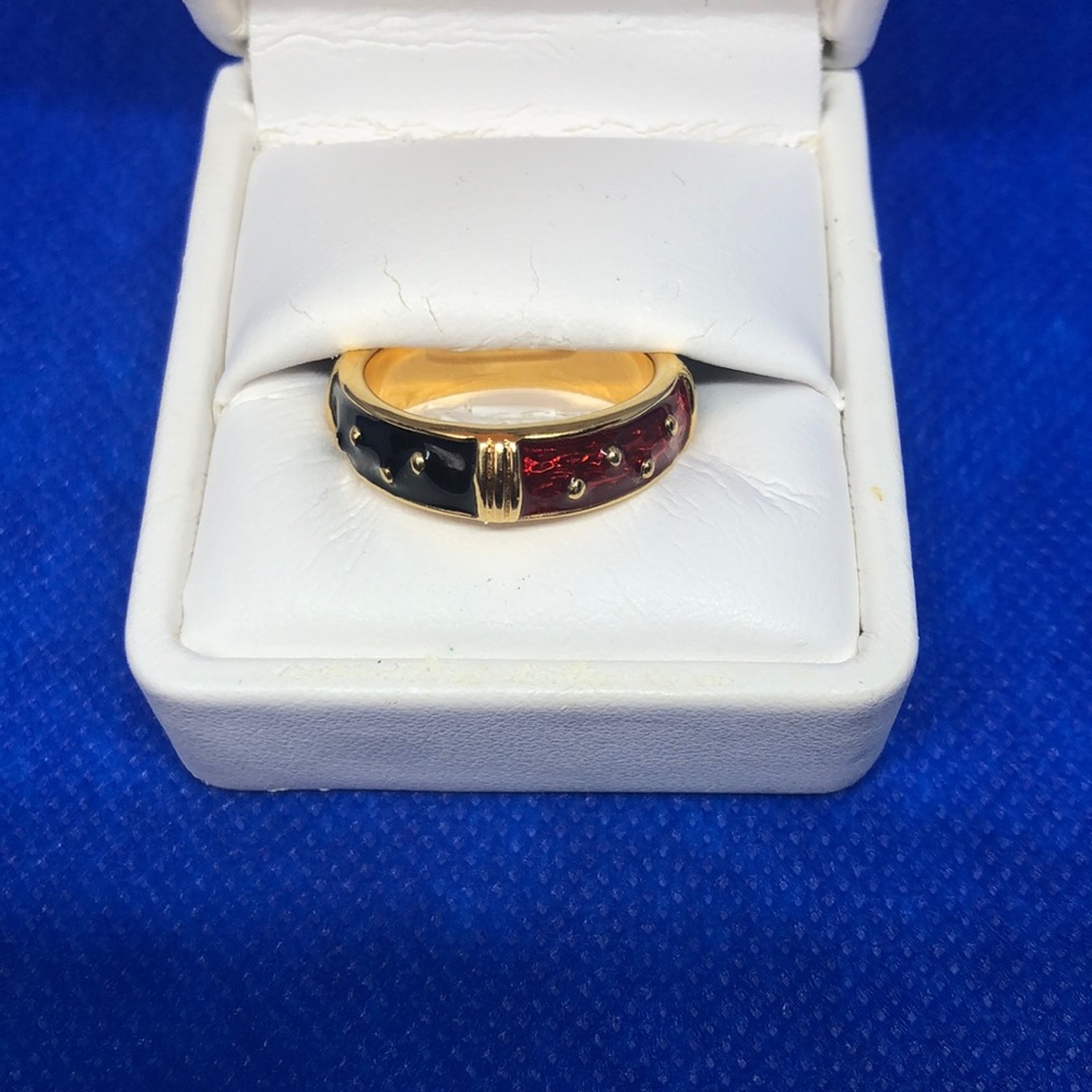 🖤❤️🖤Enamel Ring Joan Rivers - Picture 3 of 8